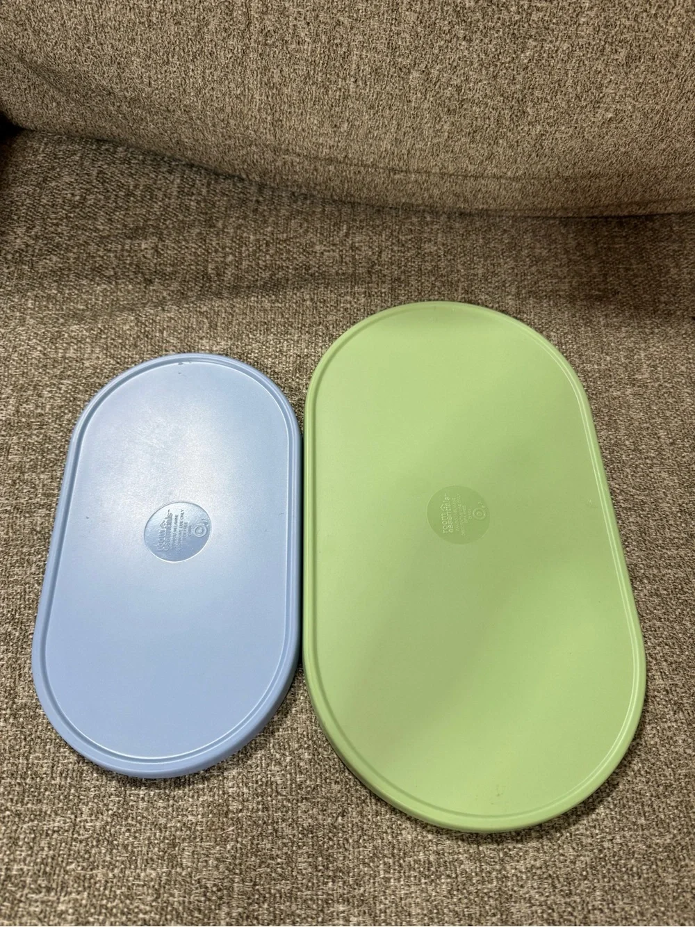 Target Green and White Houndstooth and Pastel Patterned Melamine Trays